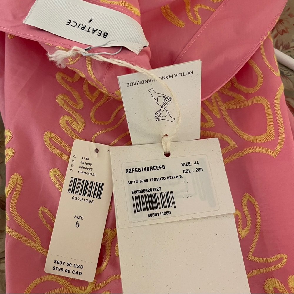 Anthropologie Beatrice B. Abito Tessuto Dress 6 NWT - Picture 4 of 9